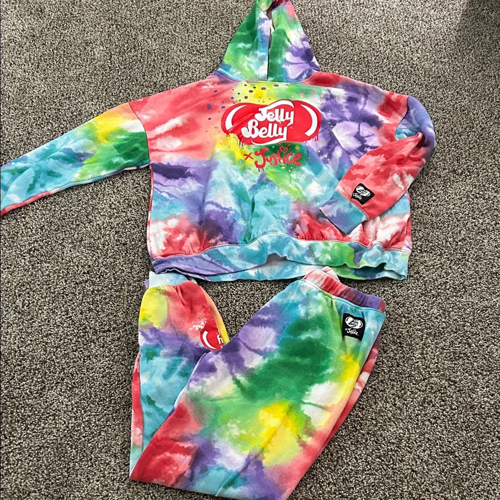 Justice X Jelly Belly sweat set